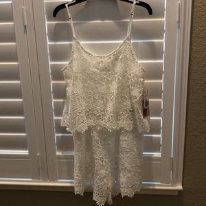 Forever 21 Lace Shorts Jumpsuit